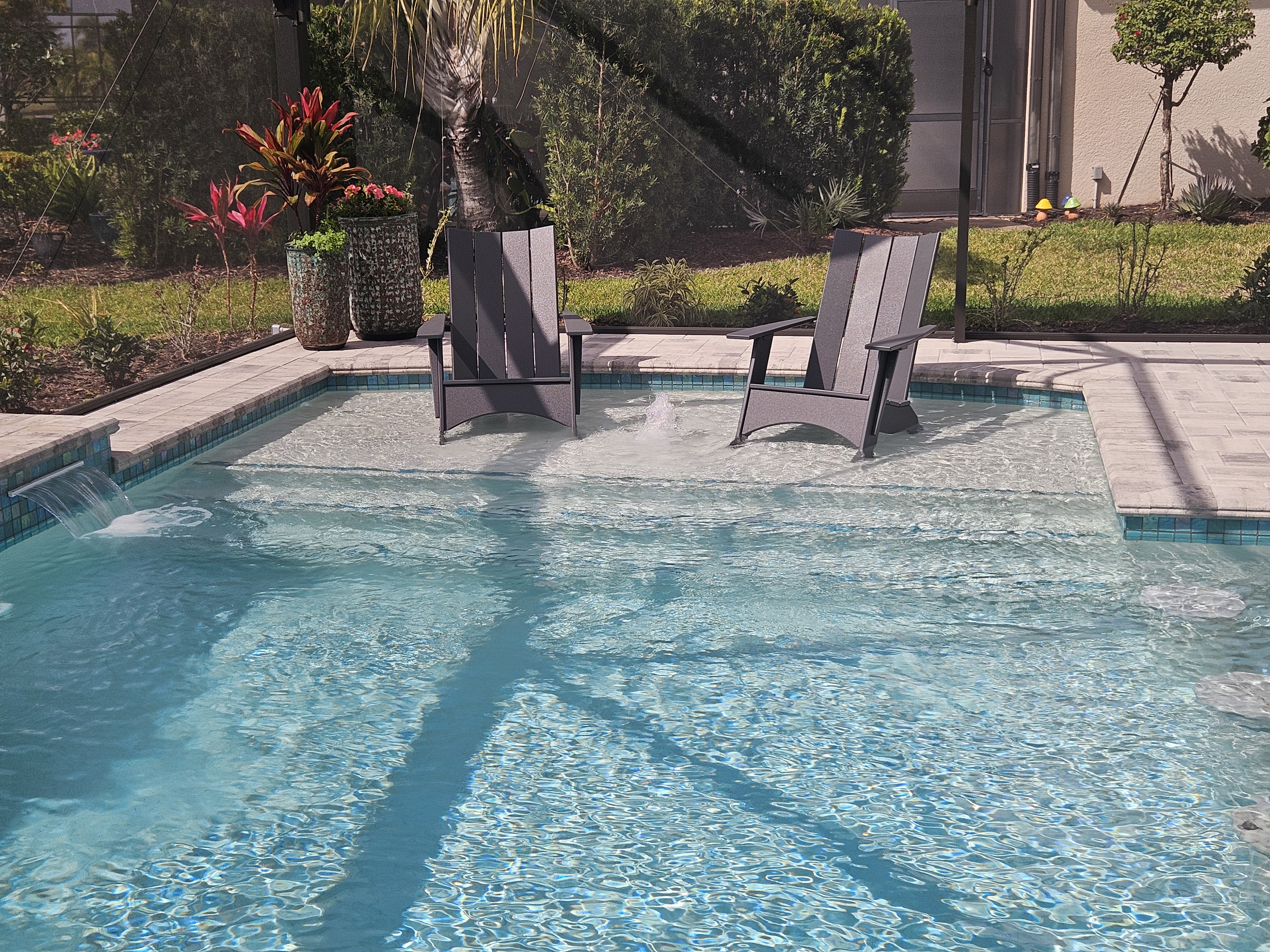 Completed custom pool project by Design Concepts