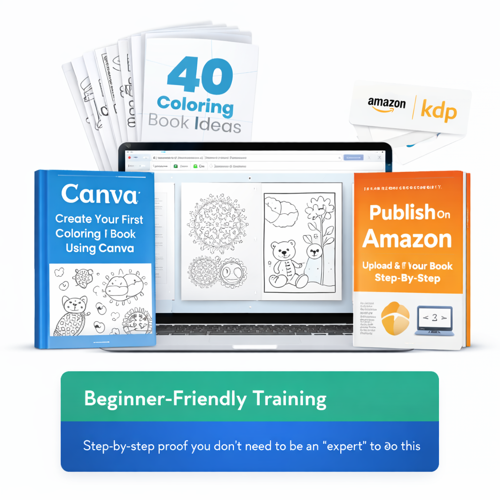 How to Create & Sell Coloring Books on Amazon (Beginner KDP System)