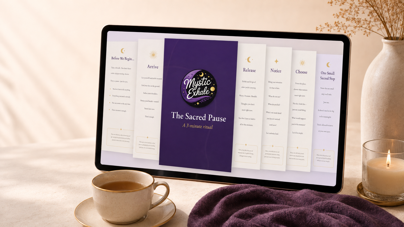 A visual preview of what is inside The Sacred Pause PDF
