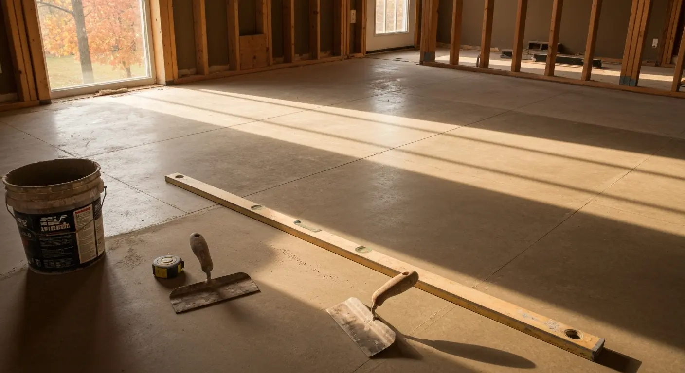 Subfloor preparation work