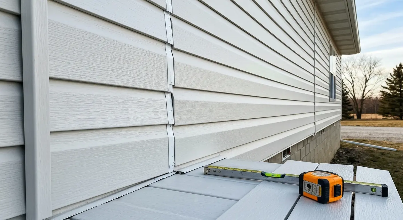 Siding installation project