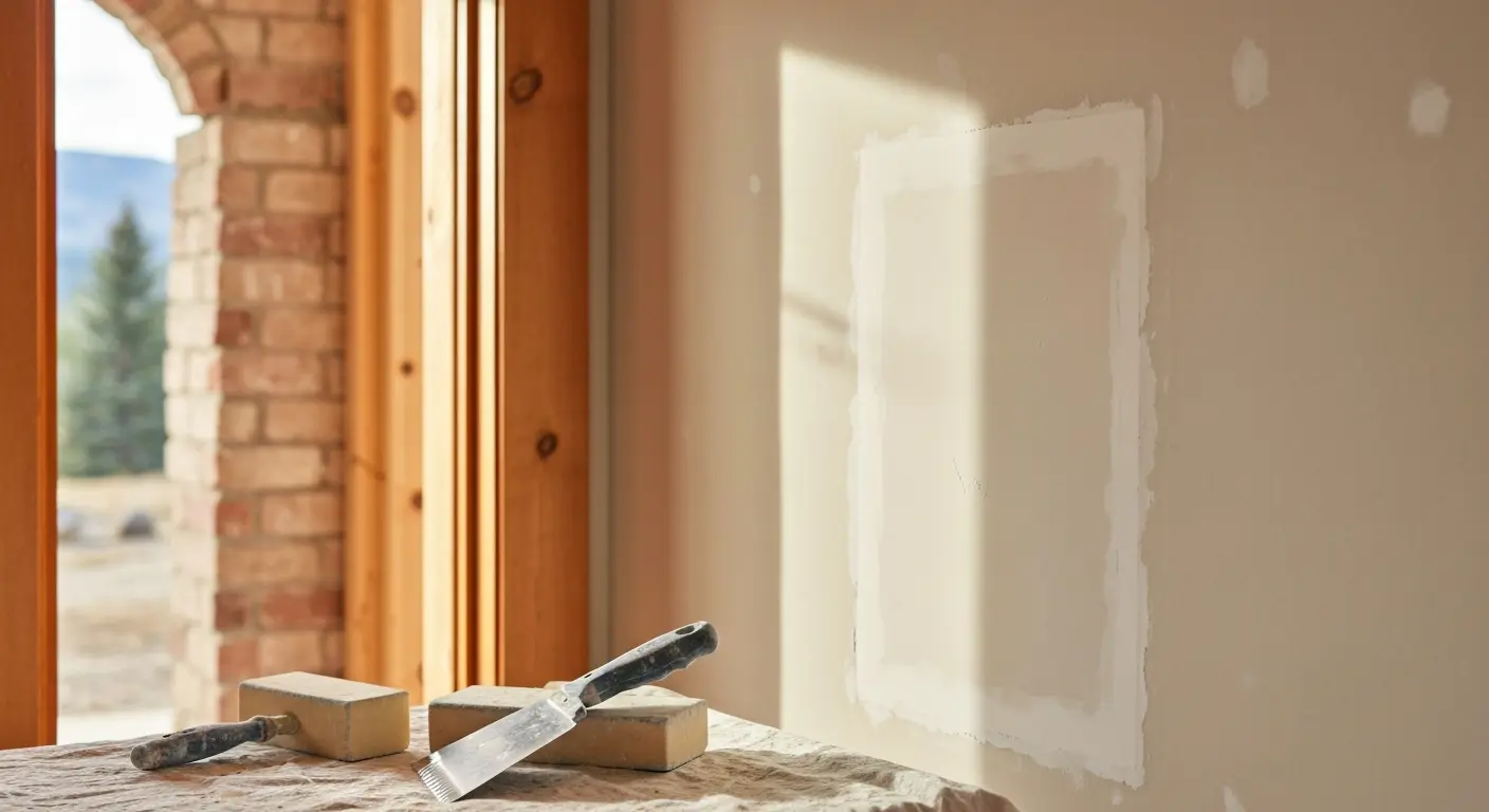 Small drywall hole repair