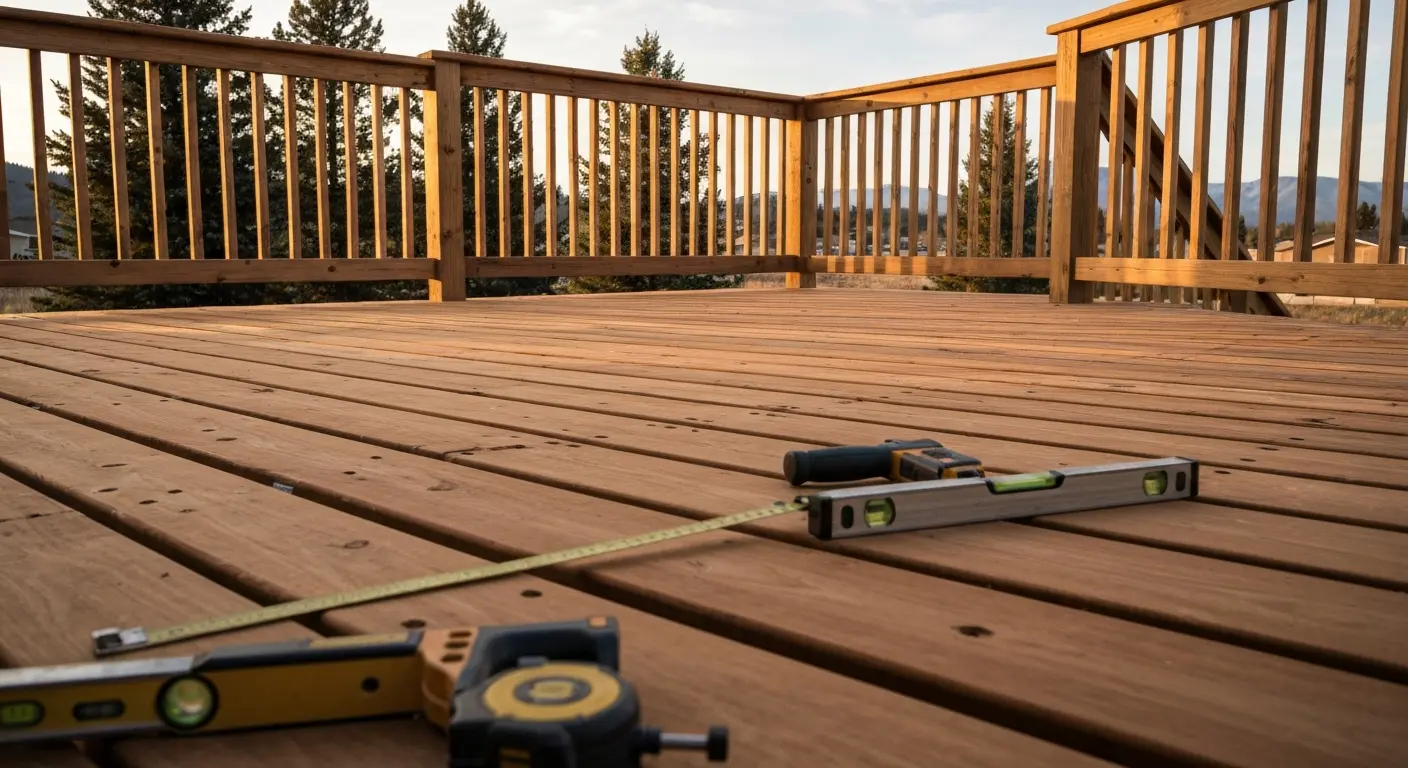 Custom deck construction in Missoula