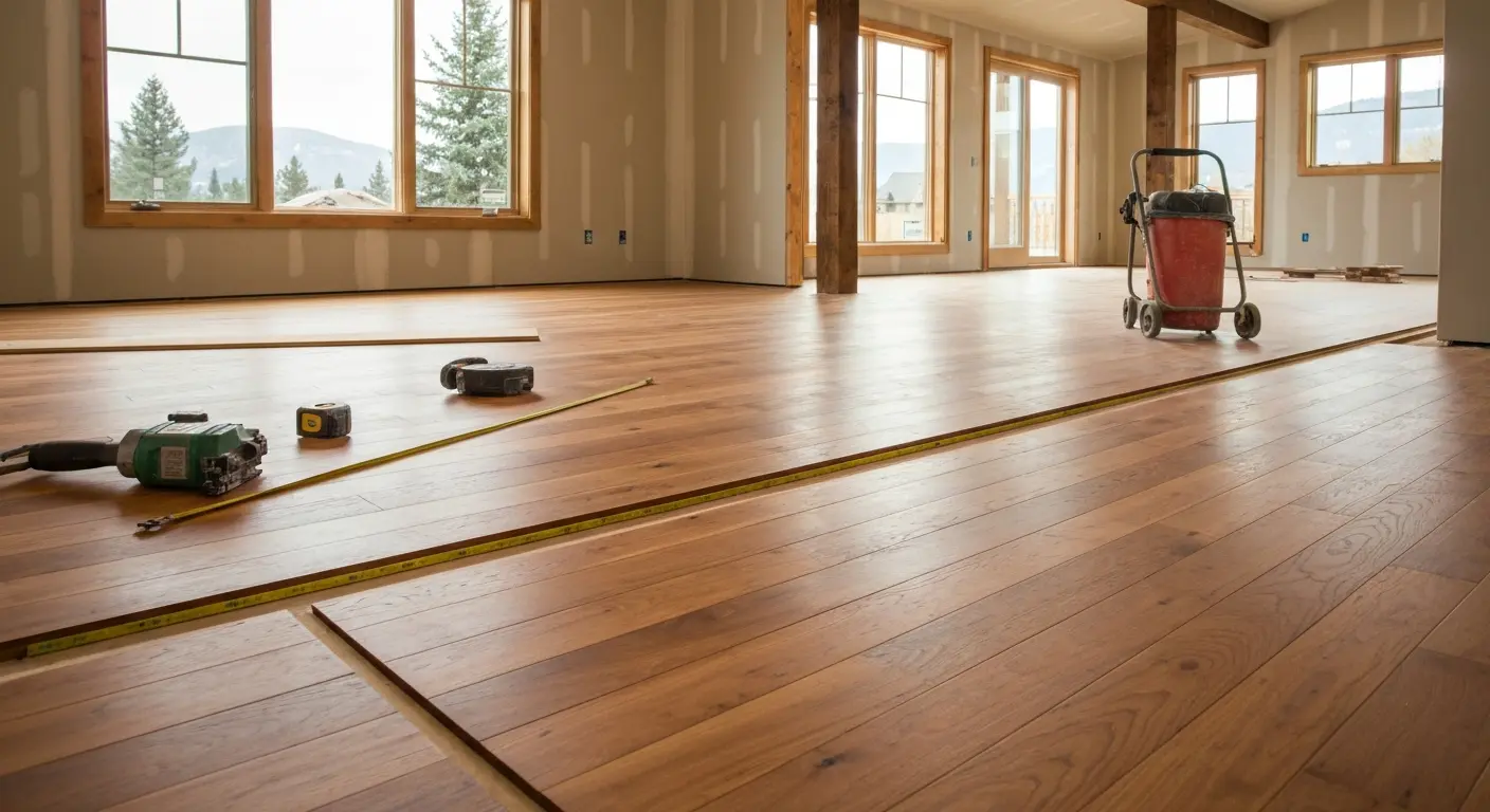 Hardwood installation in new home