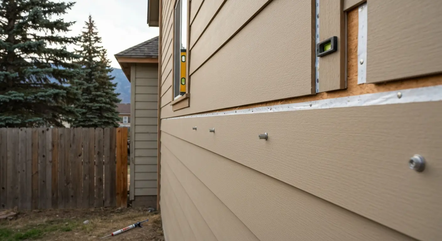 Siding installation project