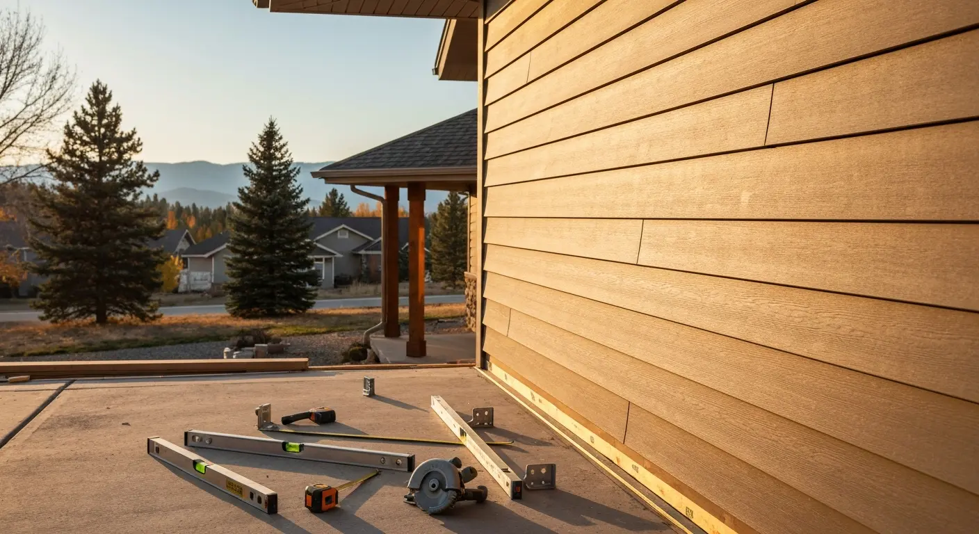 Siding installation on Lolo home