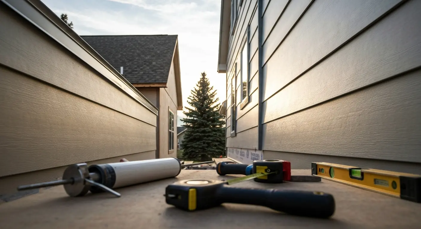 Siding installation project