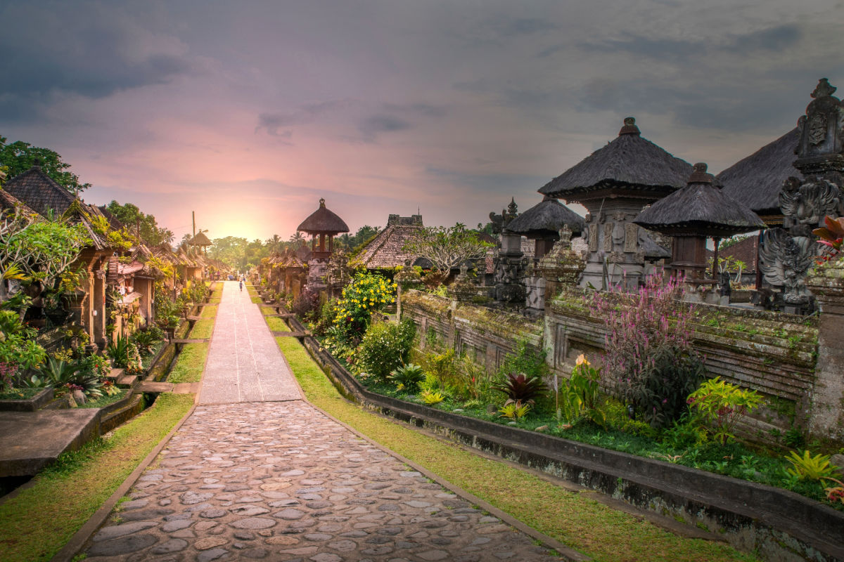 Penglipuran traditional Balinese village bamboo lanes