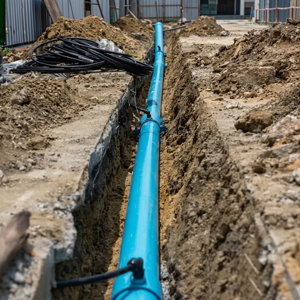Professional water line installation and repair service