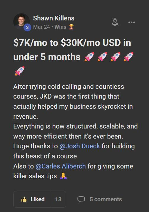 Shawn Killens: $7K/mo to $30K/mo in under 5 months