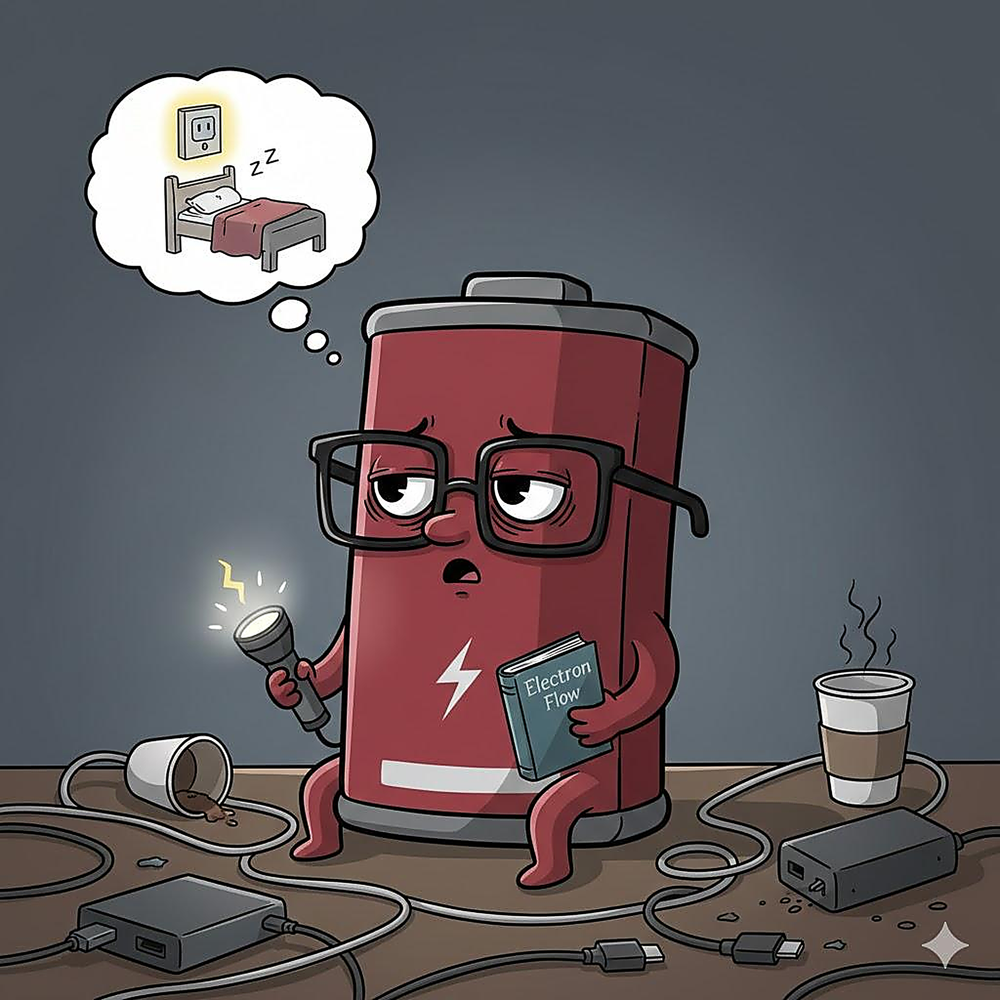 Smartphone charging battery illustrated as recharging energy in fridge concept