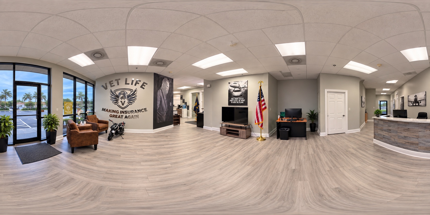 Palm Bay office reception area