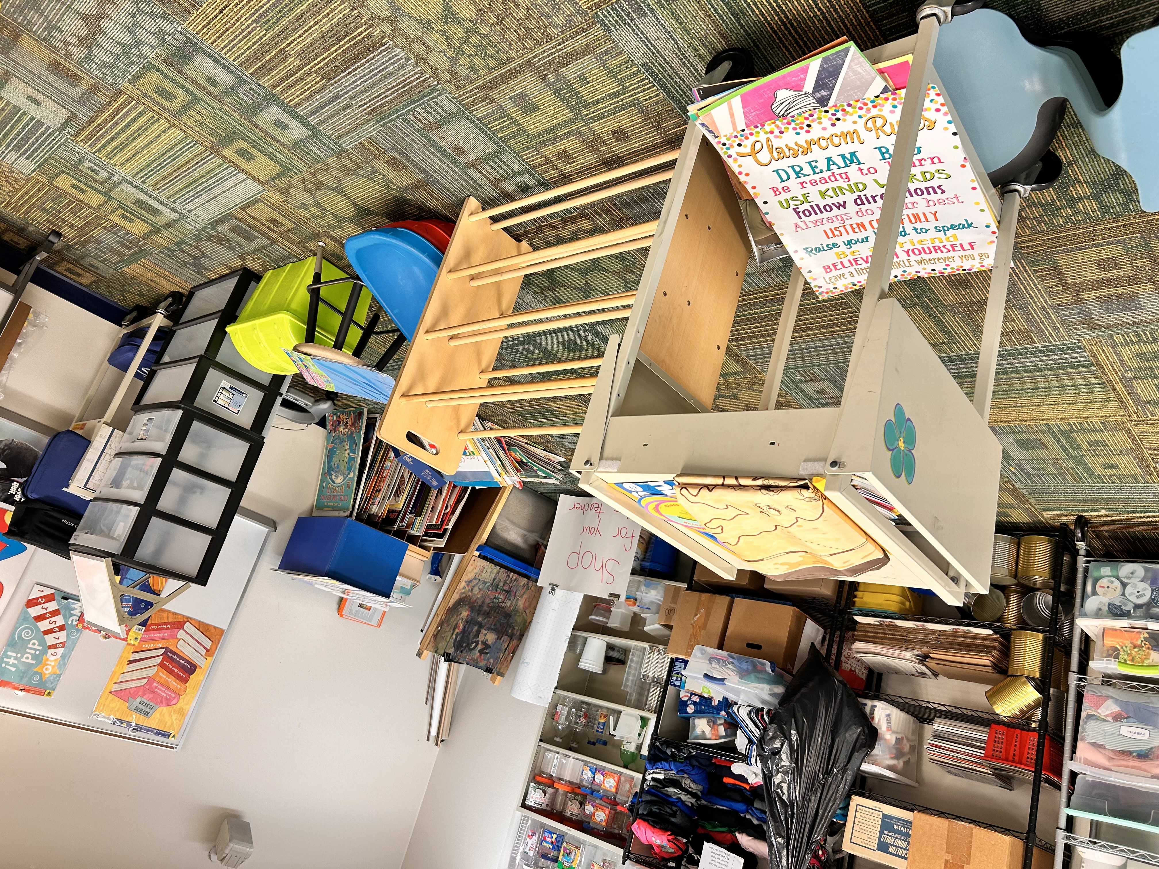 Supplies organized for teachers