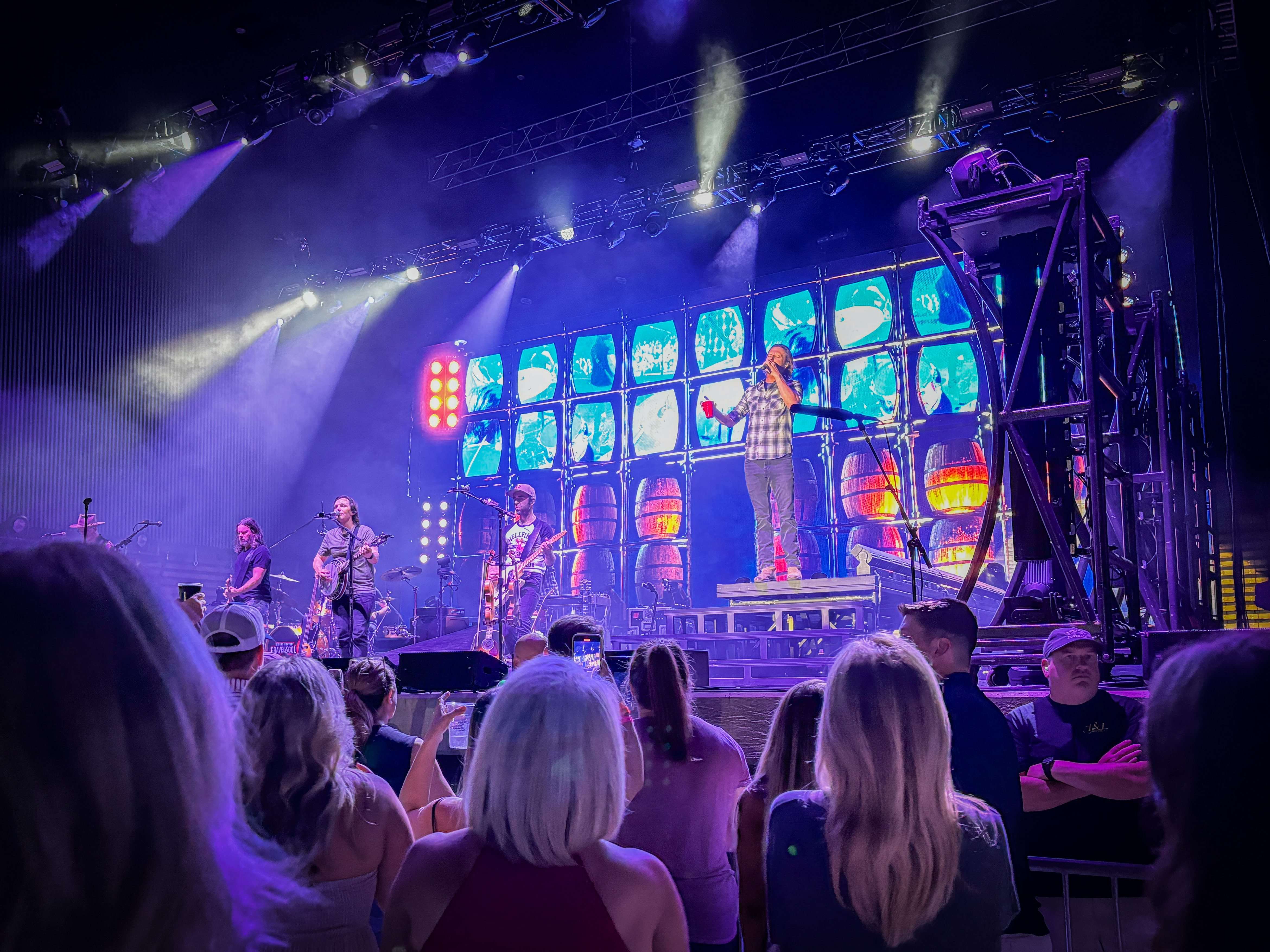 Concert stage lighting and live production