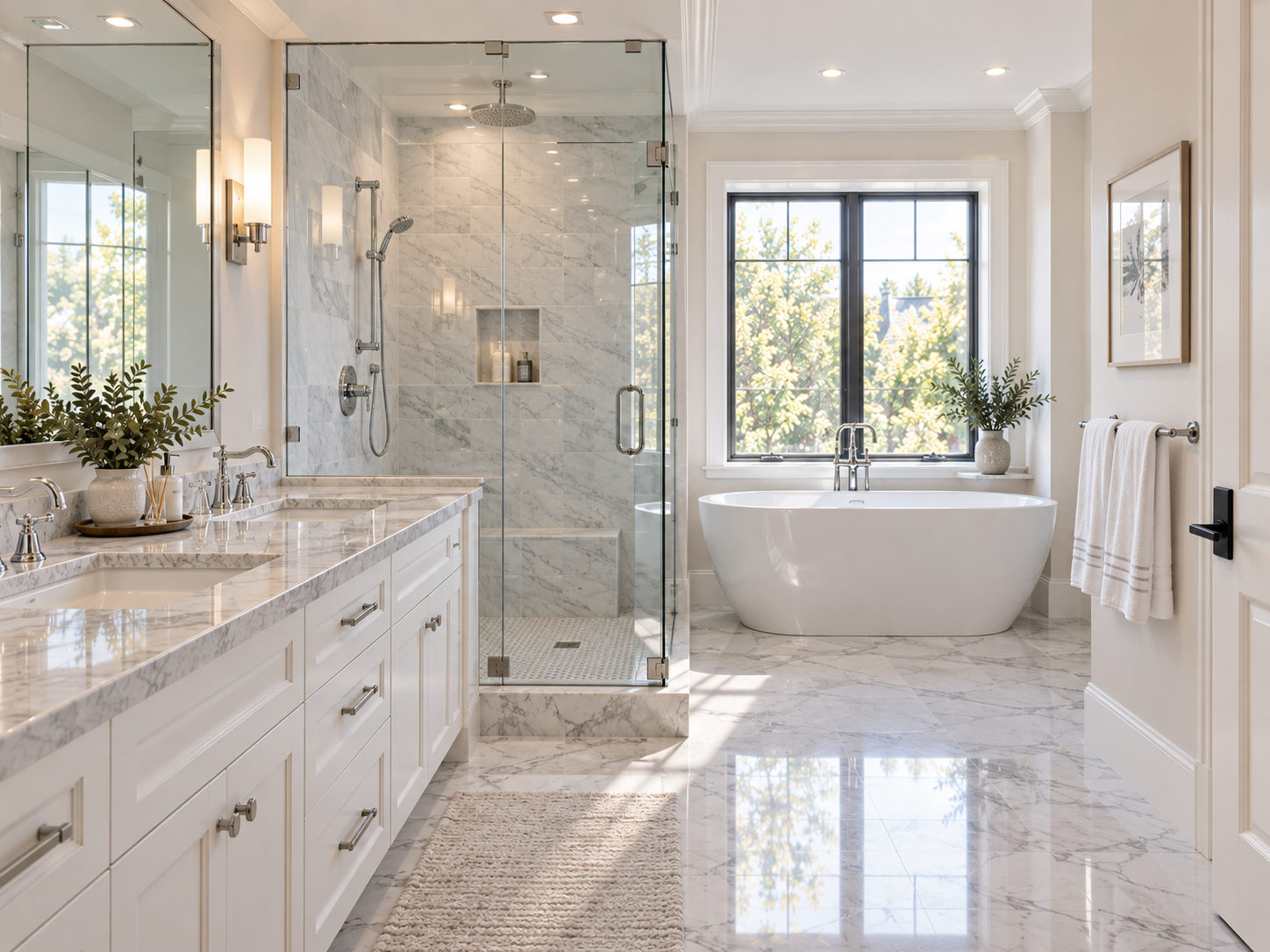 The same bathroom after a Cleaning Routine deep clean