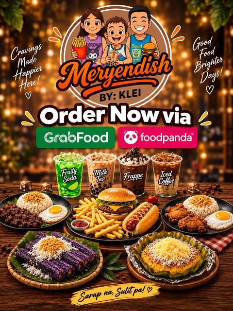 Meryendish by Klei food and beverage menu photograph