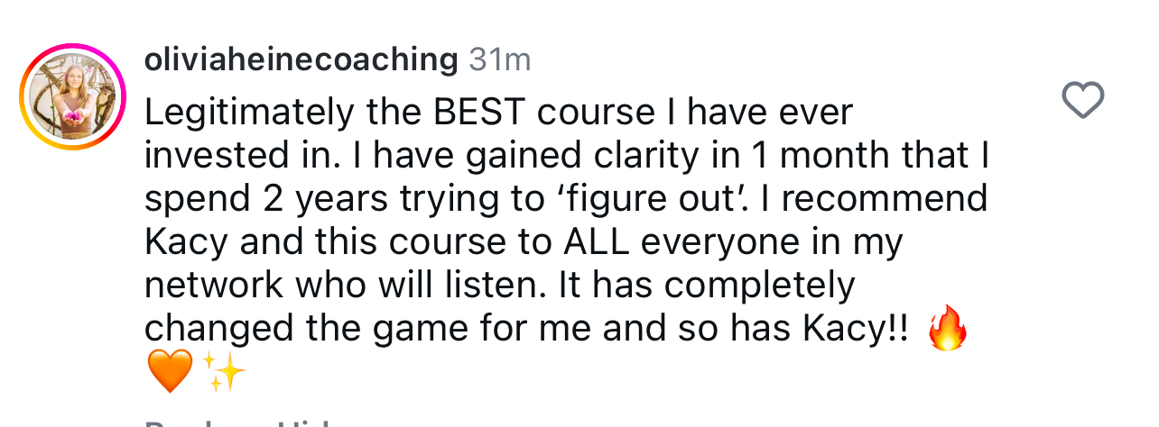 Client testimonial