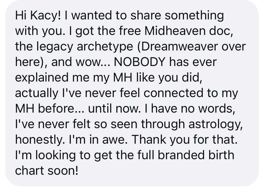 Student testimonial
