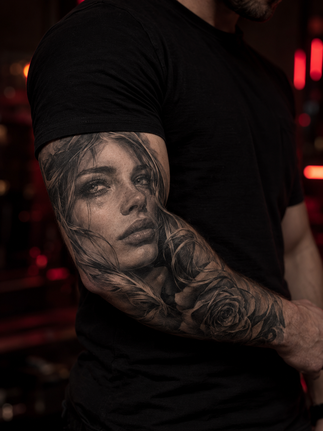 Portrait realism tattoo by Miguel Tattoo Art