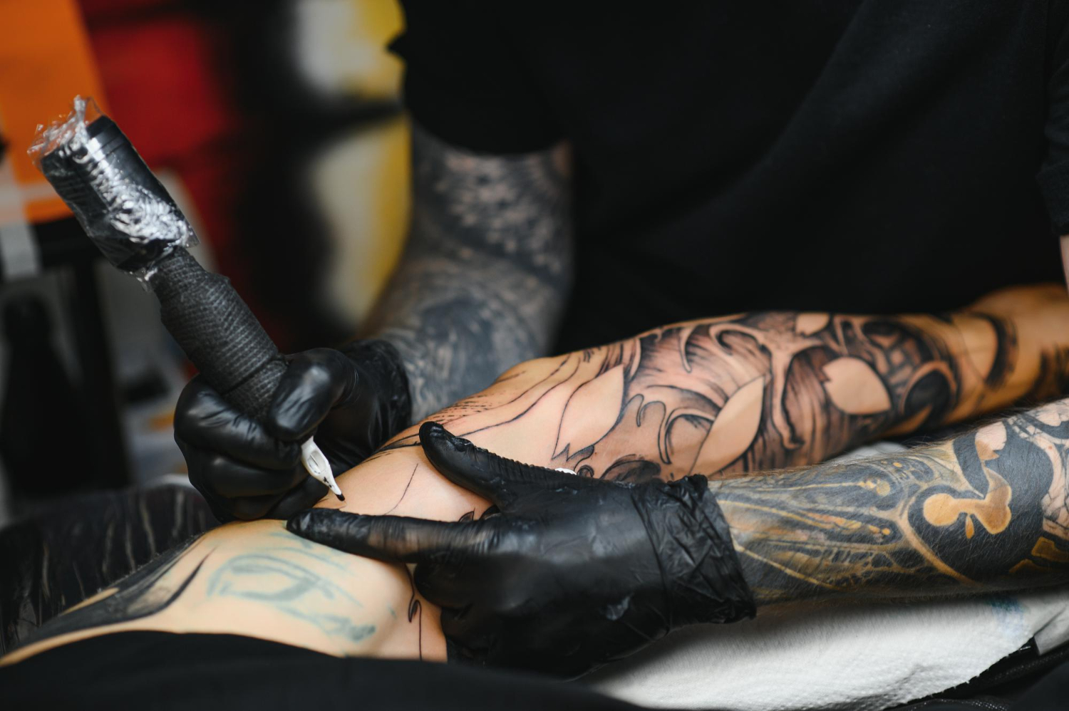 Completed black & grey realism tattoo
