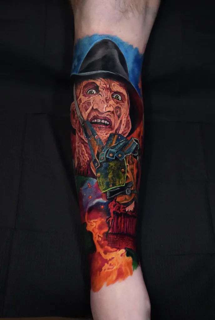 Color realism tattoo artwork