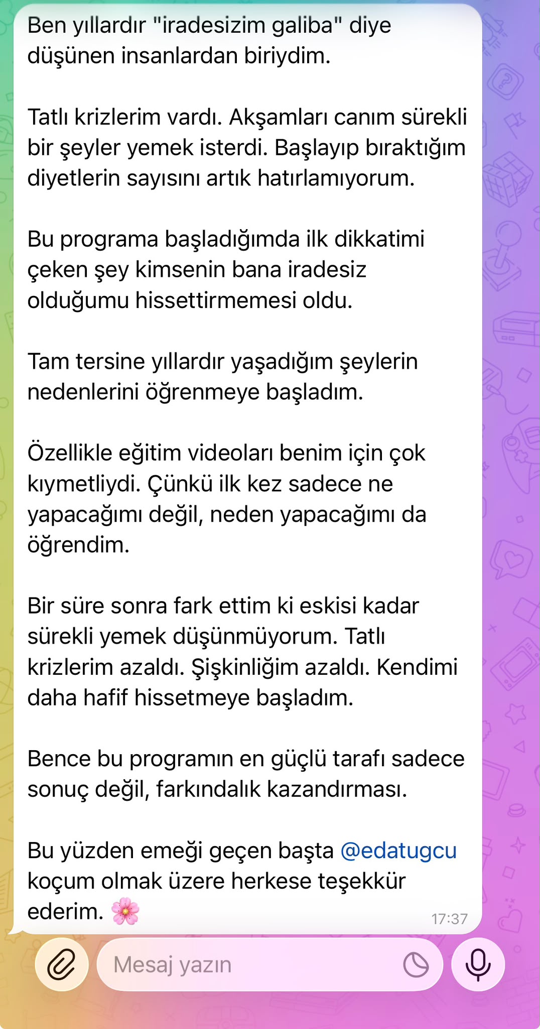 Katılımcı geri bildirimi