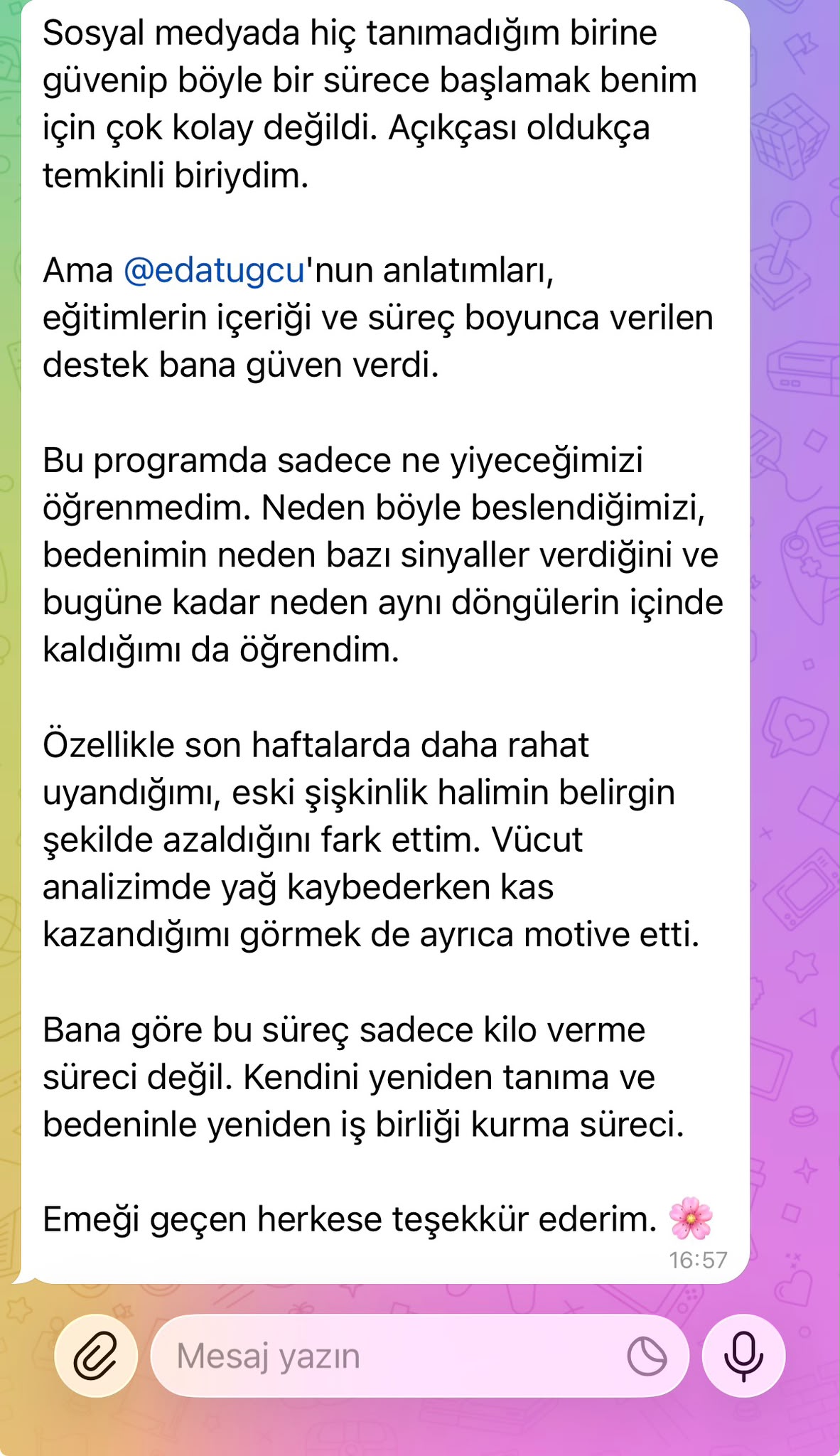 Katılımcı geri bildirimi