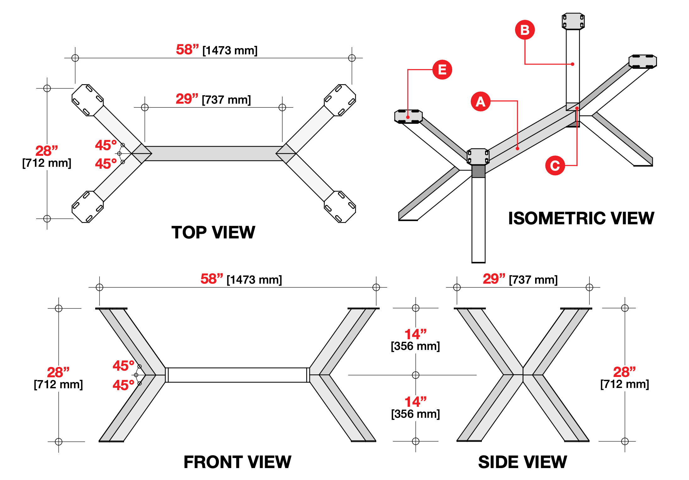 Spider Dining Table blueprint