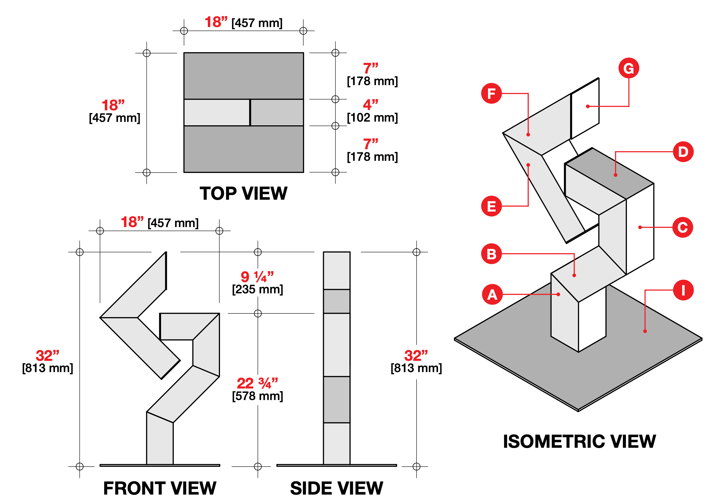 Switchback Sculpture blueprint