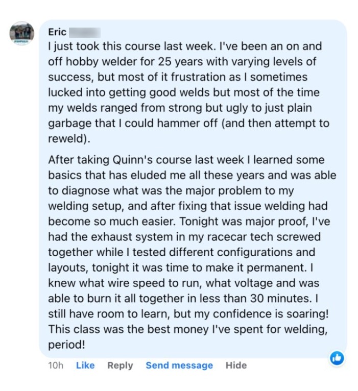 Student review – Eric