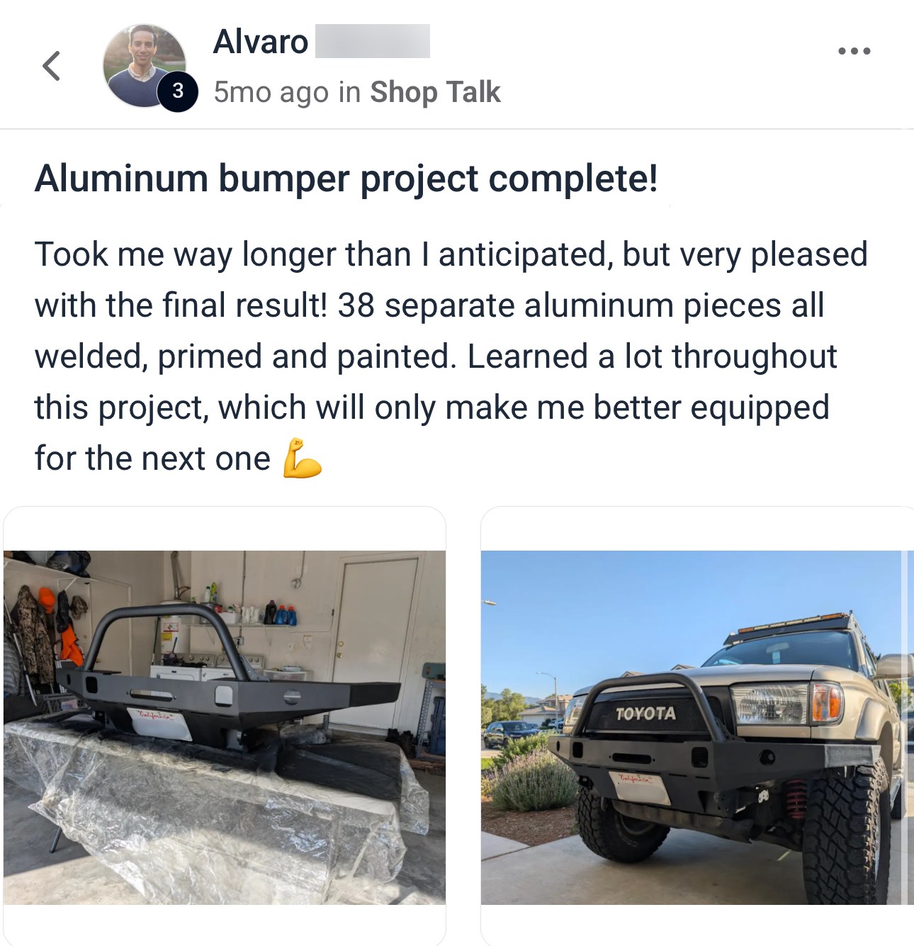Student project – gate repair
