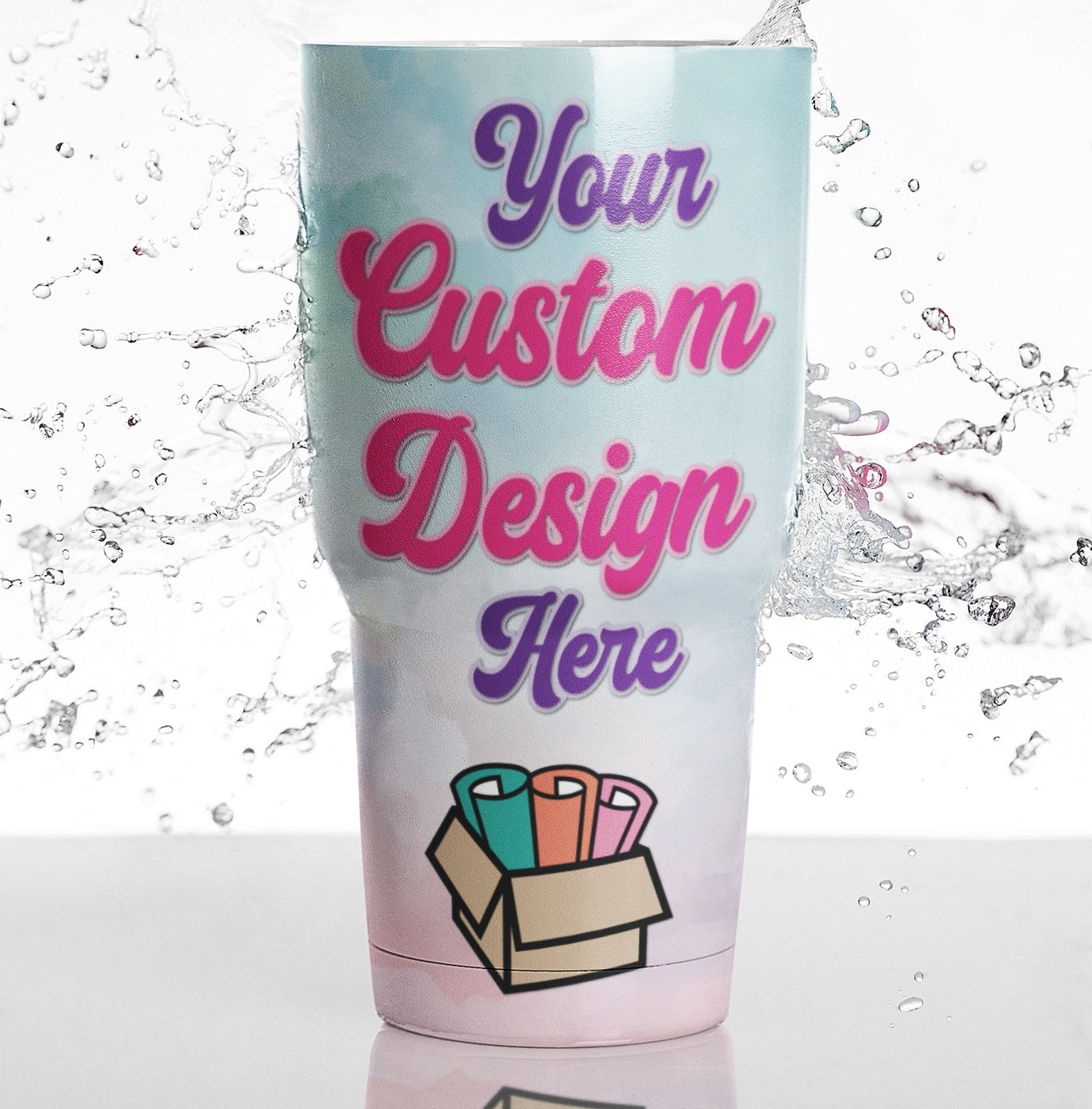 Custom 3M wrapped tumbler