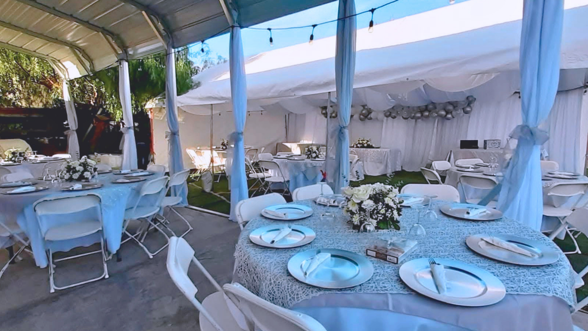 Outdoor tent event