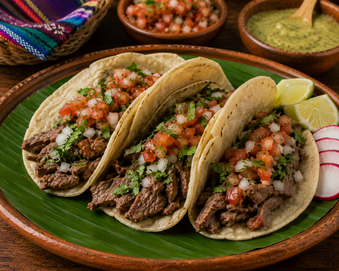 Tacos Guatemaltecos de Res