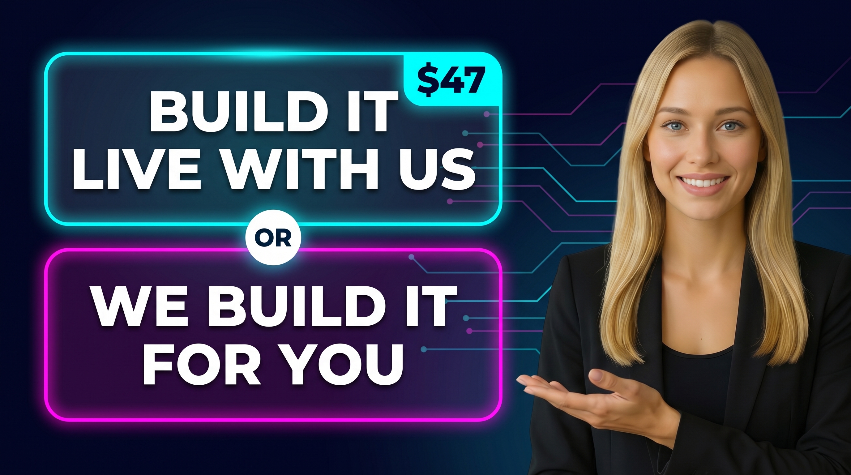 Build it with us for $47, or have Follow Up Factory build it for you