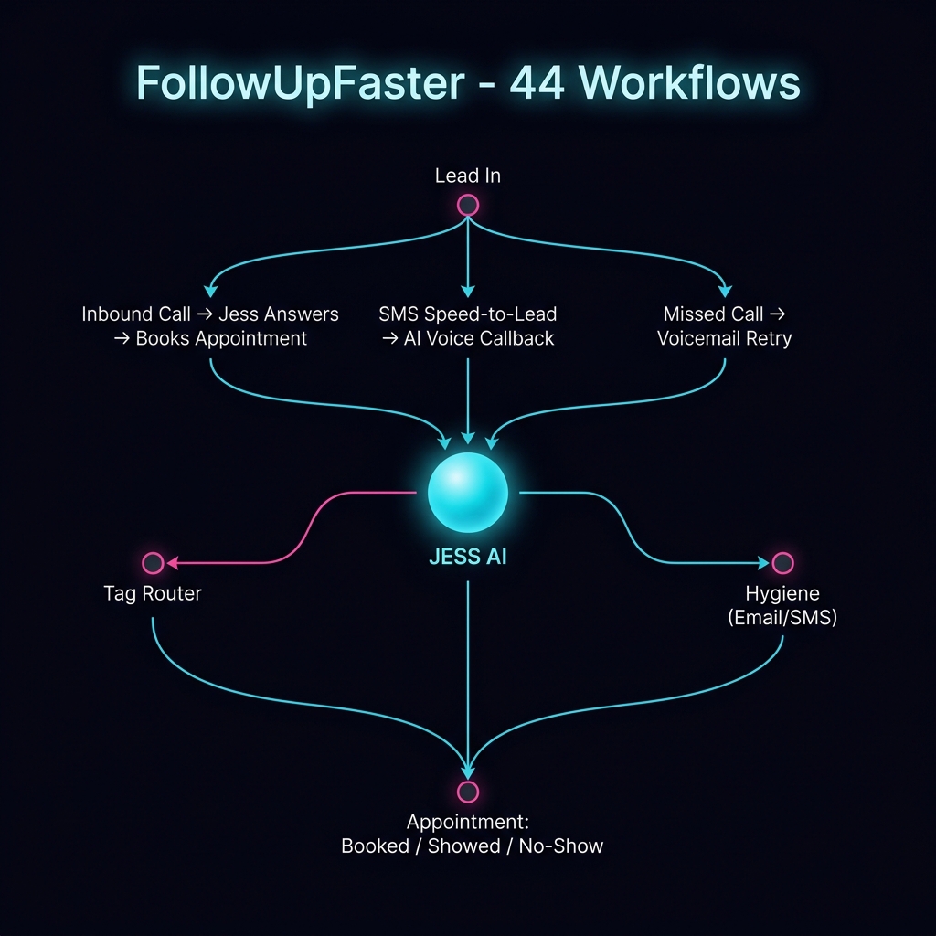 FollowUpFaster workflow diagram