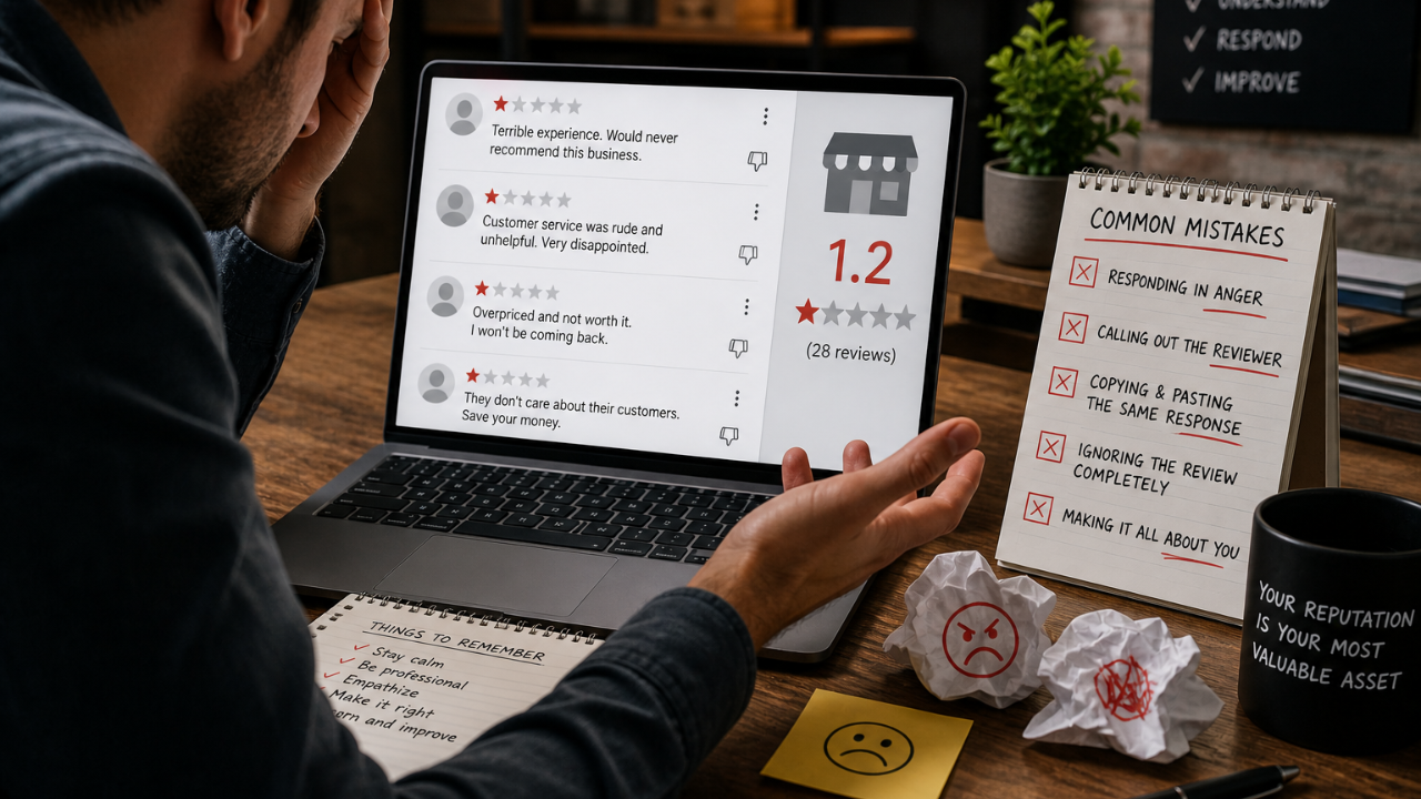 Common Mistakes to Avoid When Responding to Negative Reviews
