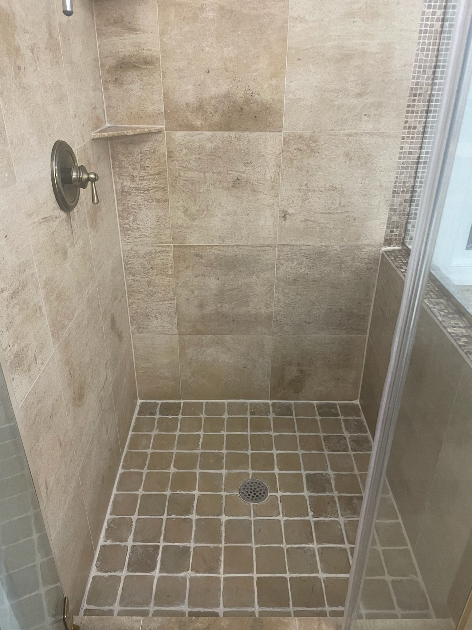 Same shower completely restored and sealed