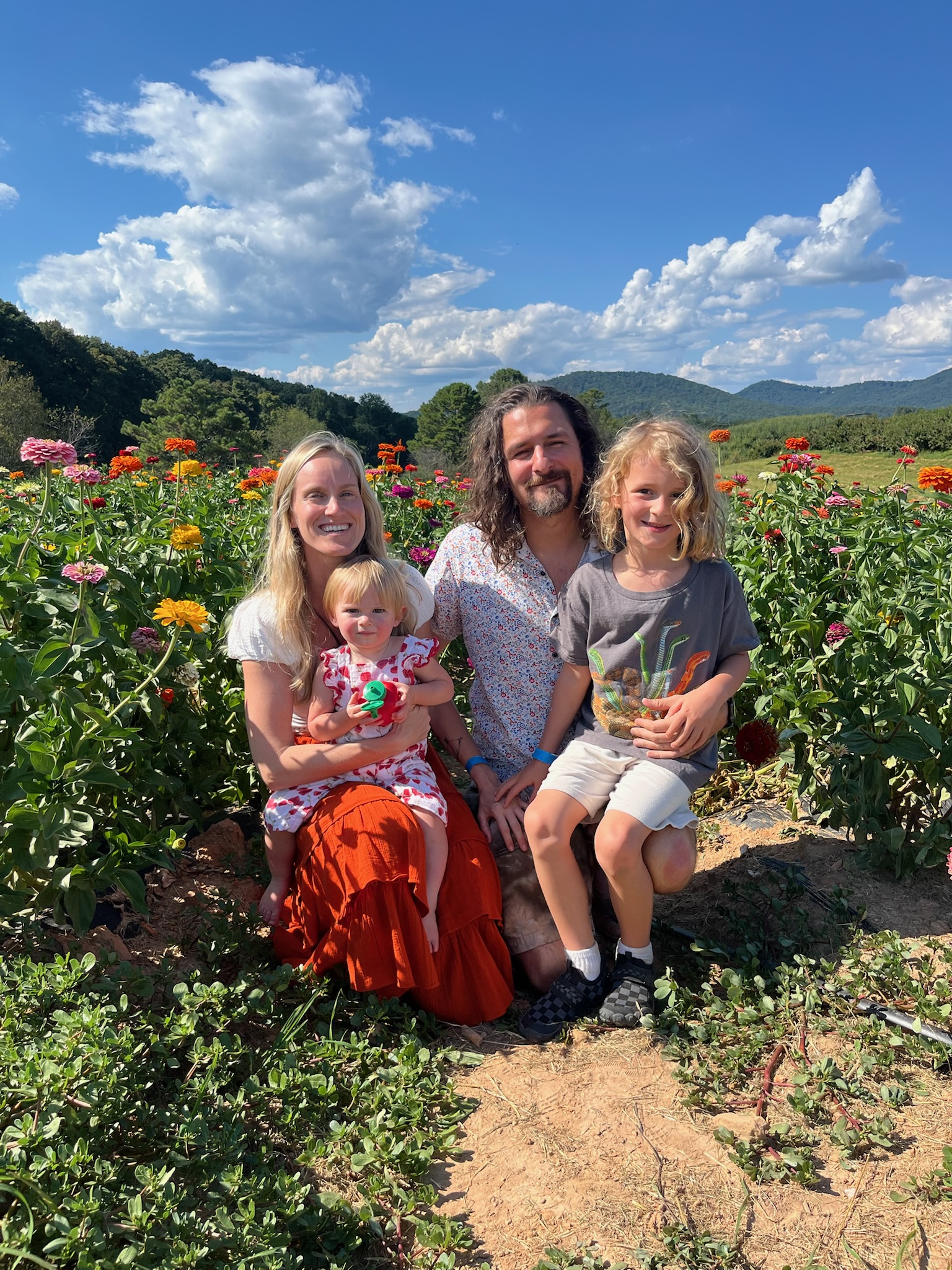 Ricky Johnson founder of American Grout and Tile with his family in Woodstock Georgia
