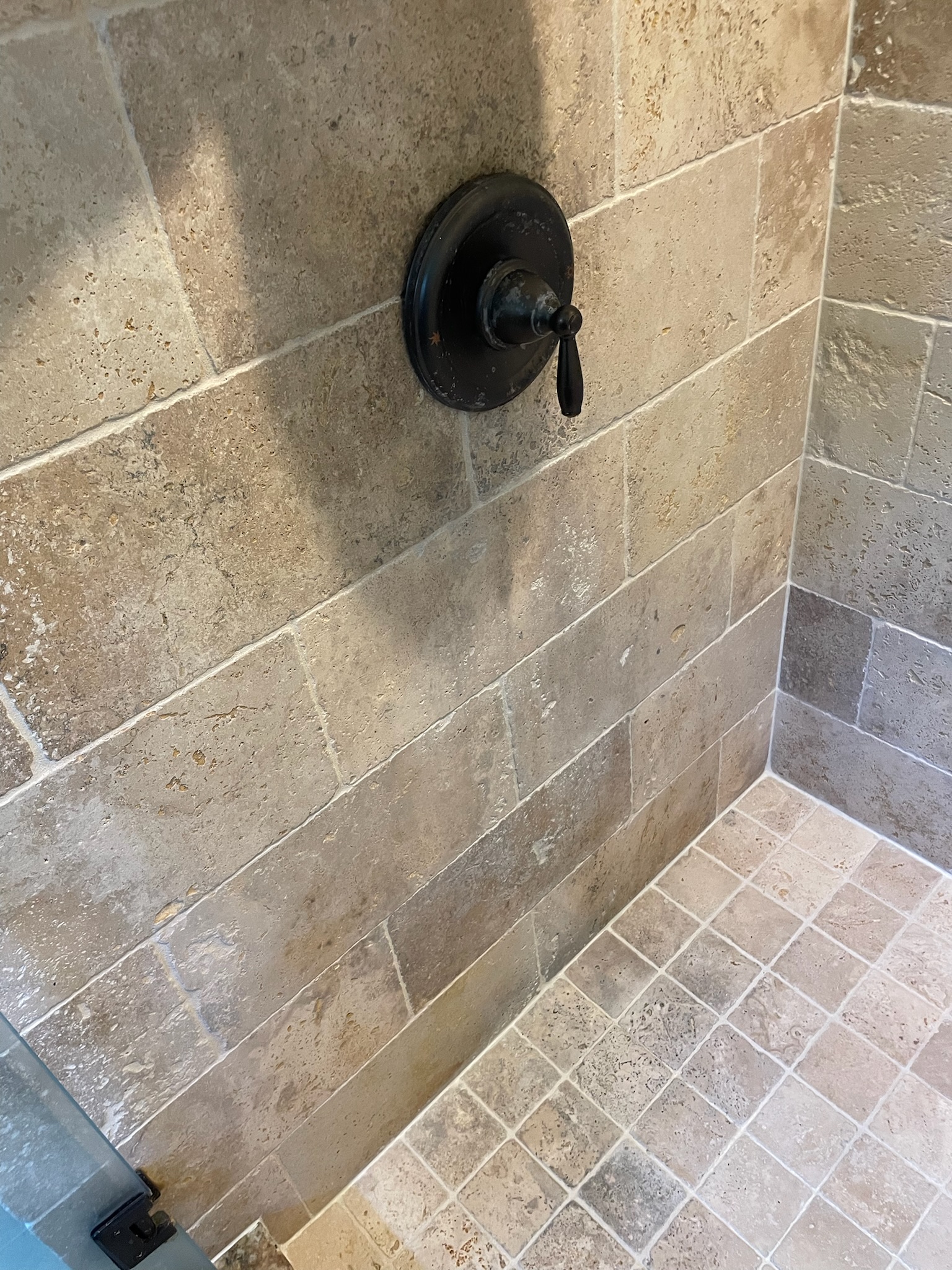 Same shower after mold removal and full tile restoration