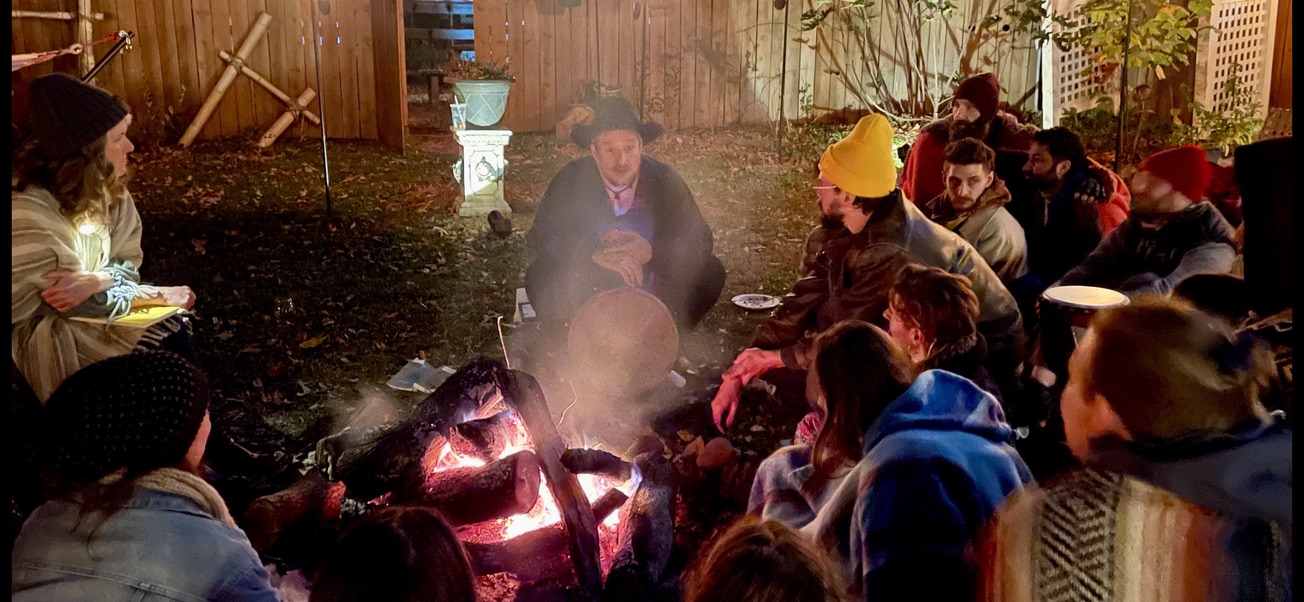 LightFootCliff facilitating around fire