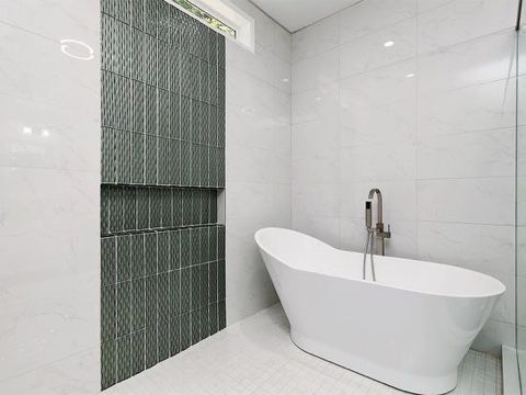 The Sanctuary Stay private soak tub and spa bathroom