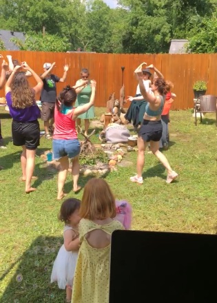 Ecstatic dance gathering