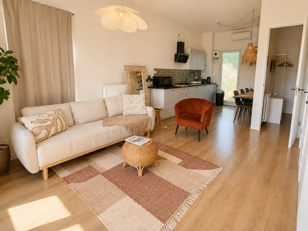 Family Wellness Bungalow – Woonkamer