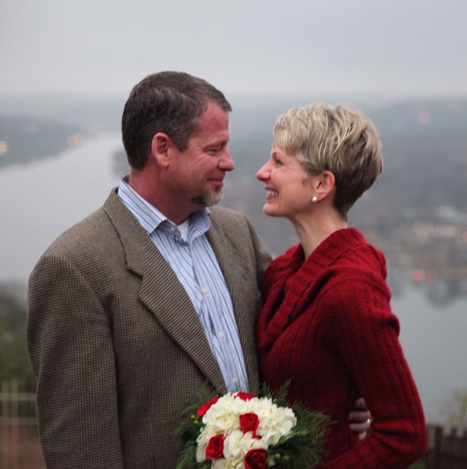 Lorie and her husband Don on their wedding day