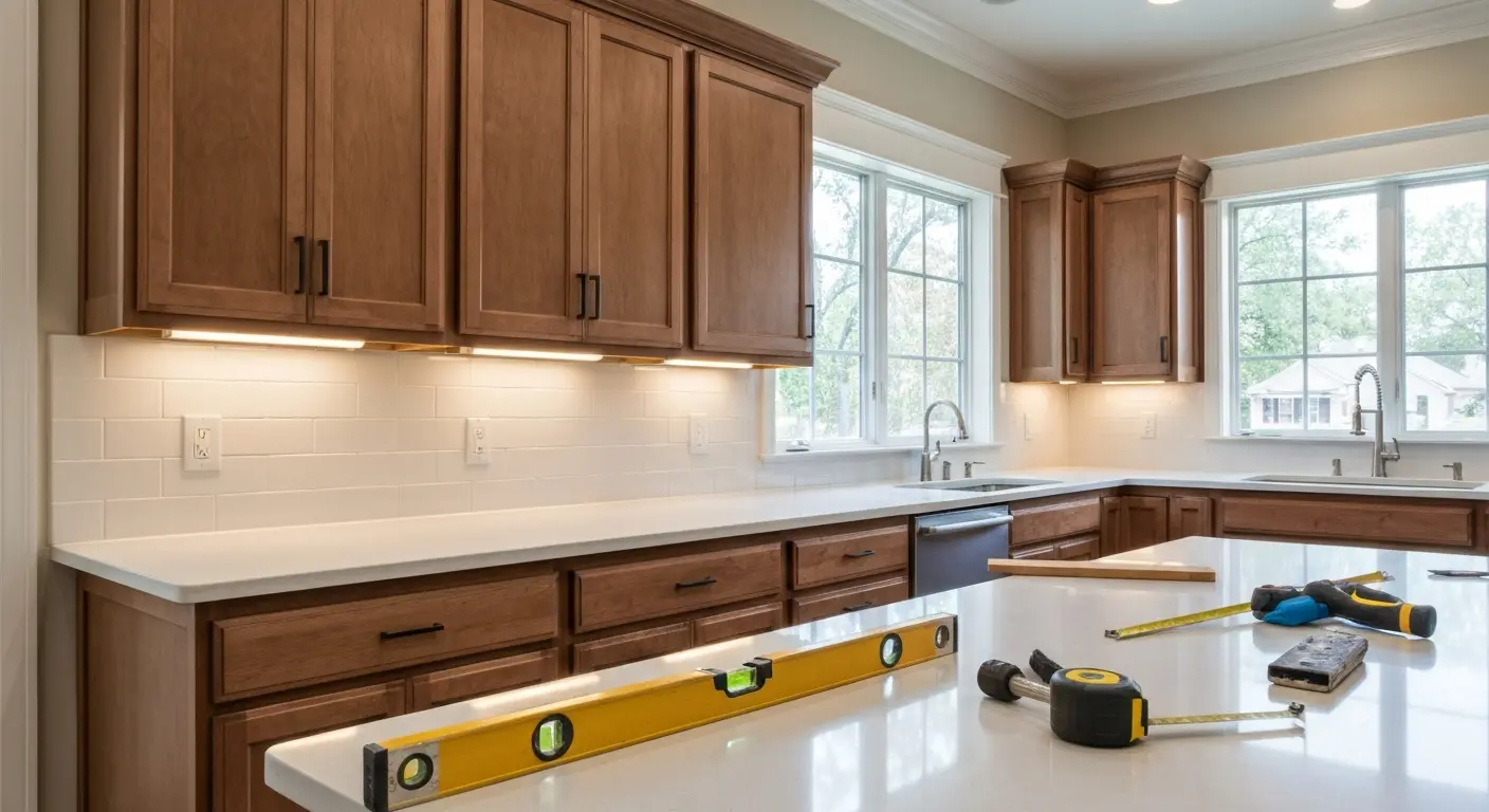 Kitchen cabinet installation