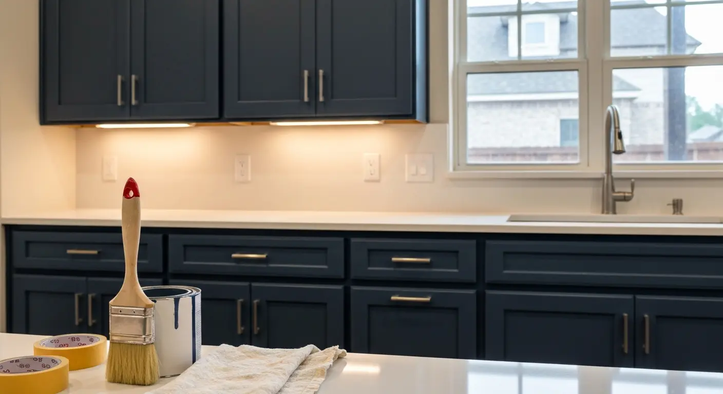 Painted kitchen cabinets