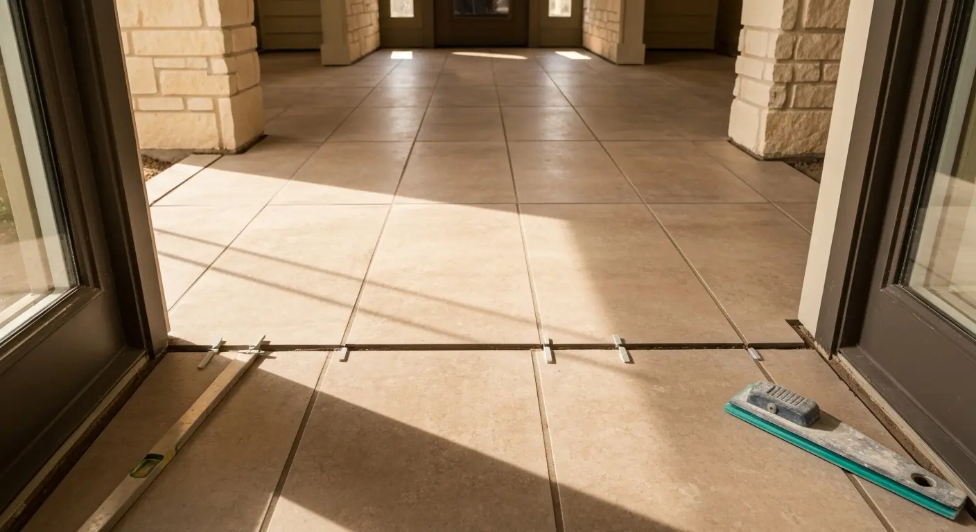 Entryway tile flooring