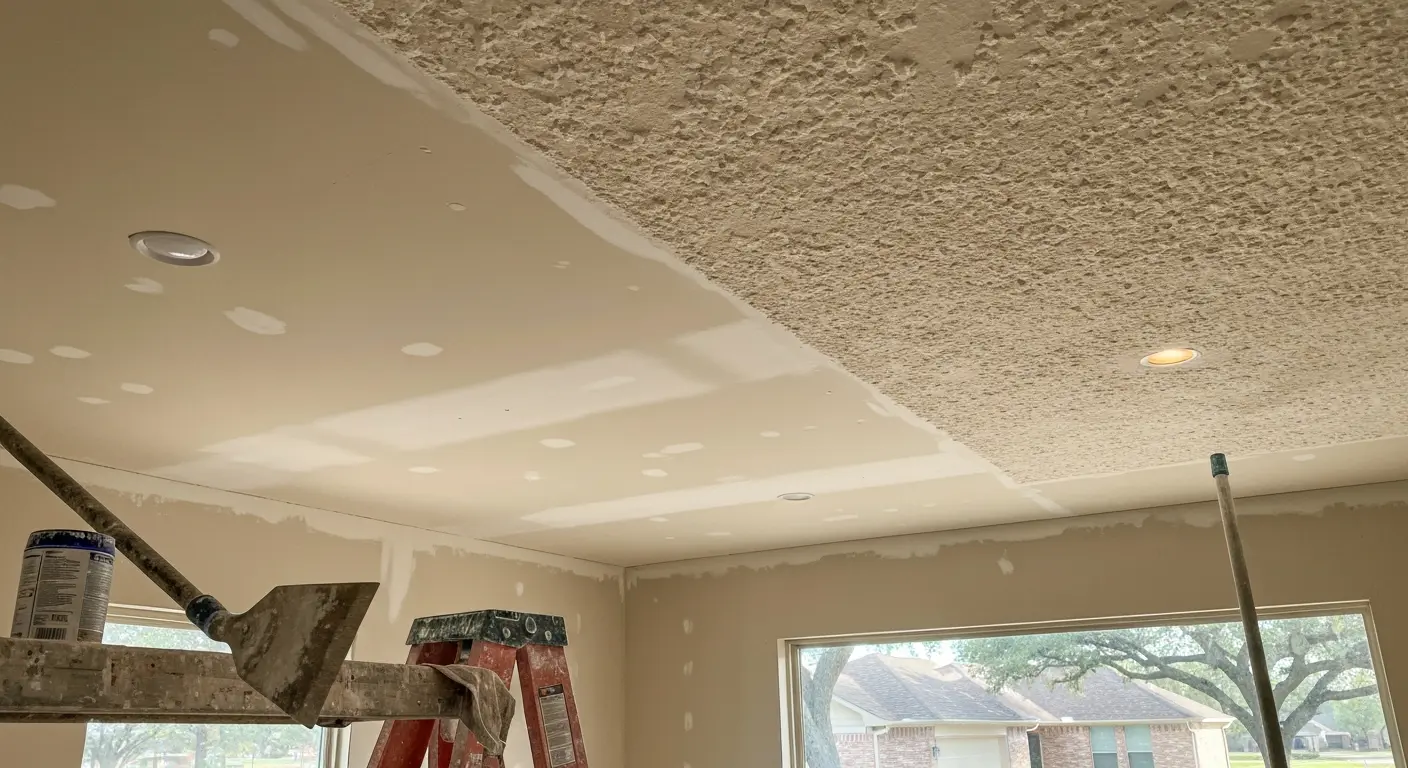 Popcorn texture removal project