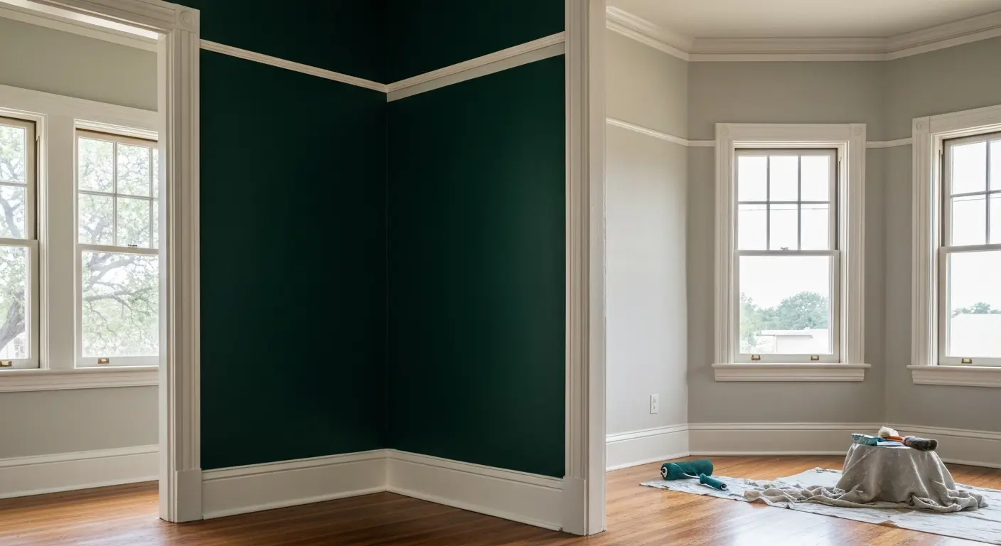 Accent wall and ceiling painting